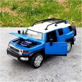 Toy car Model 1:32 Alloy Car Model Off-Road SUV Railed Festival Gifts Diecasts Toy Vehicles (Color : Blue)