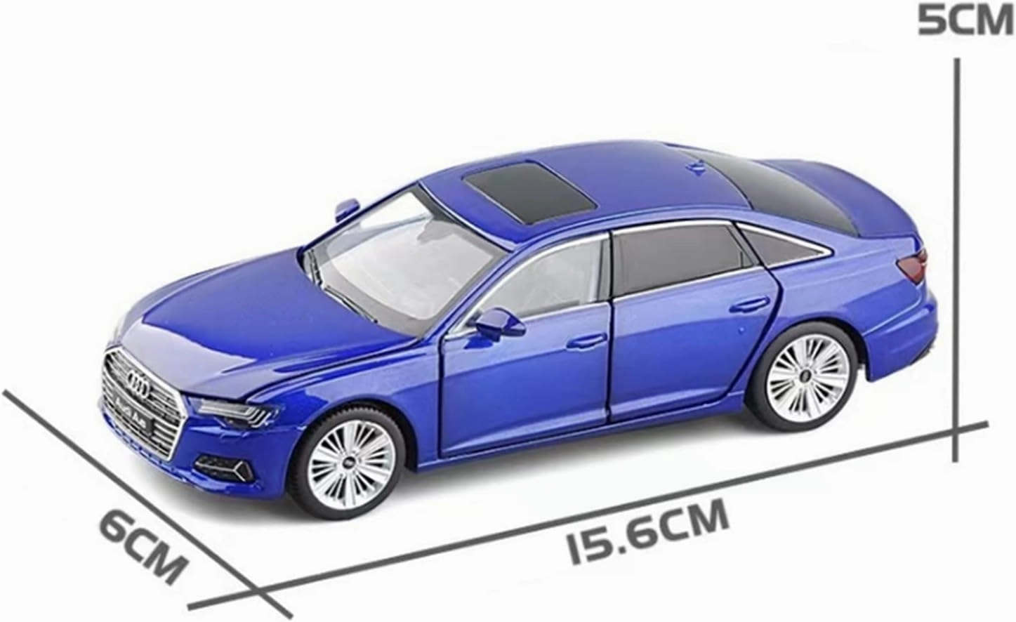 Toy car Model 1:32 Audi A6 Alloy Car Model Diecast Toy Simulation Sound and Light Collection Childrens Toy Gift (Color : F6)