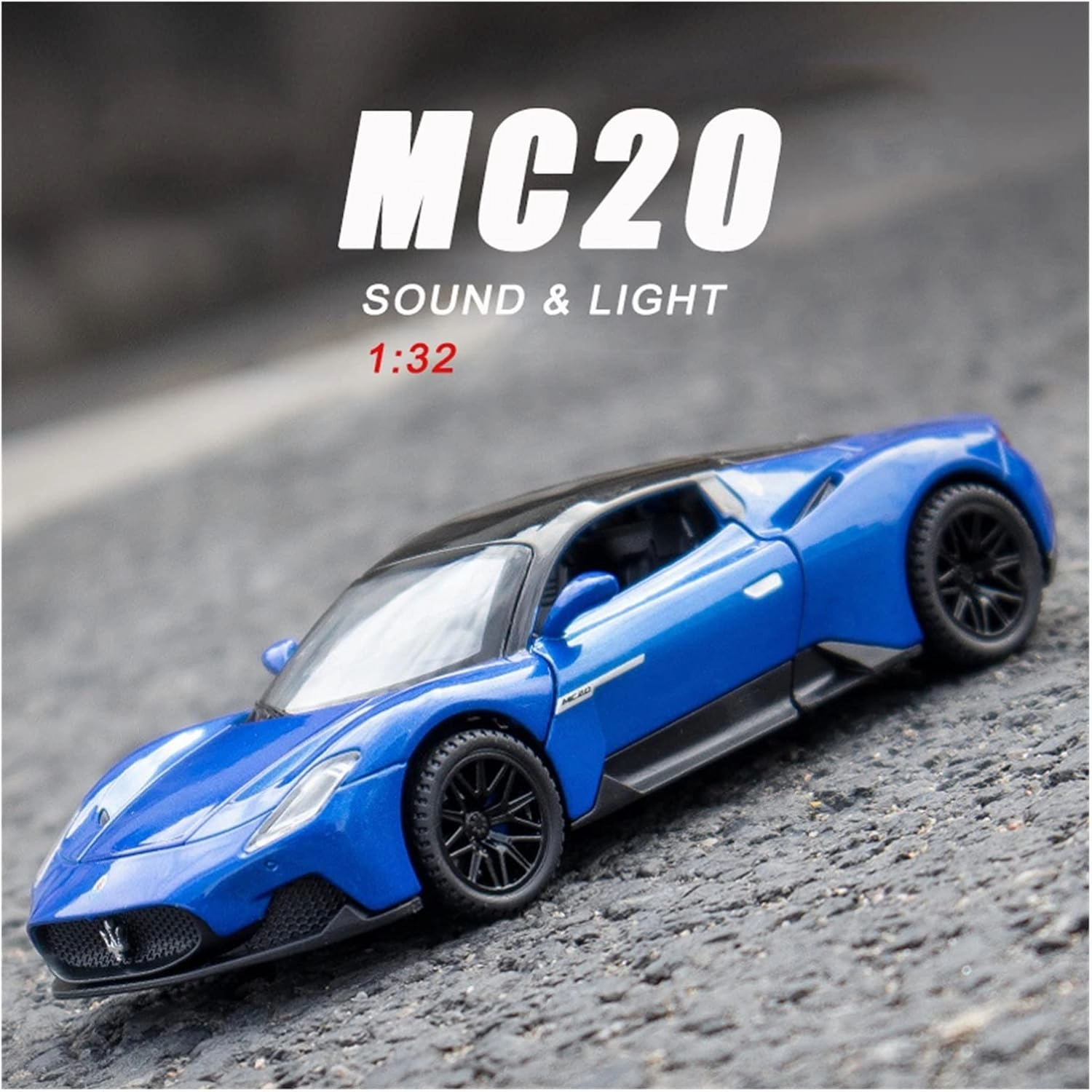 Toy car Model 1:32 Diecast Alloy Model Car for Maserati MC20 Supercar Ornaments Gifts for Children (Color : Red)