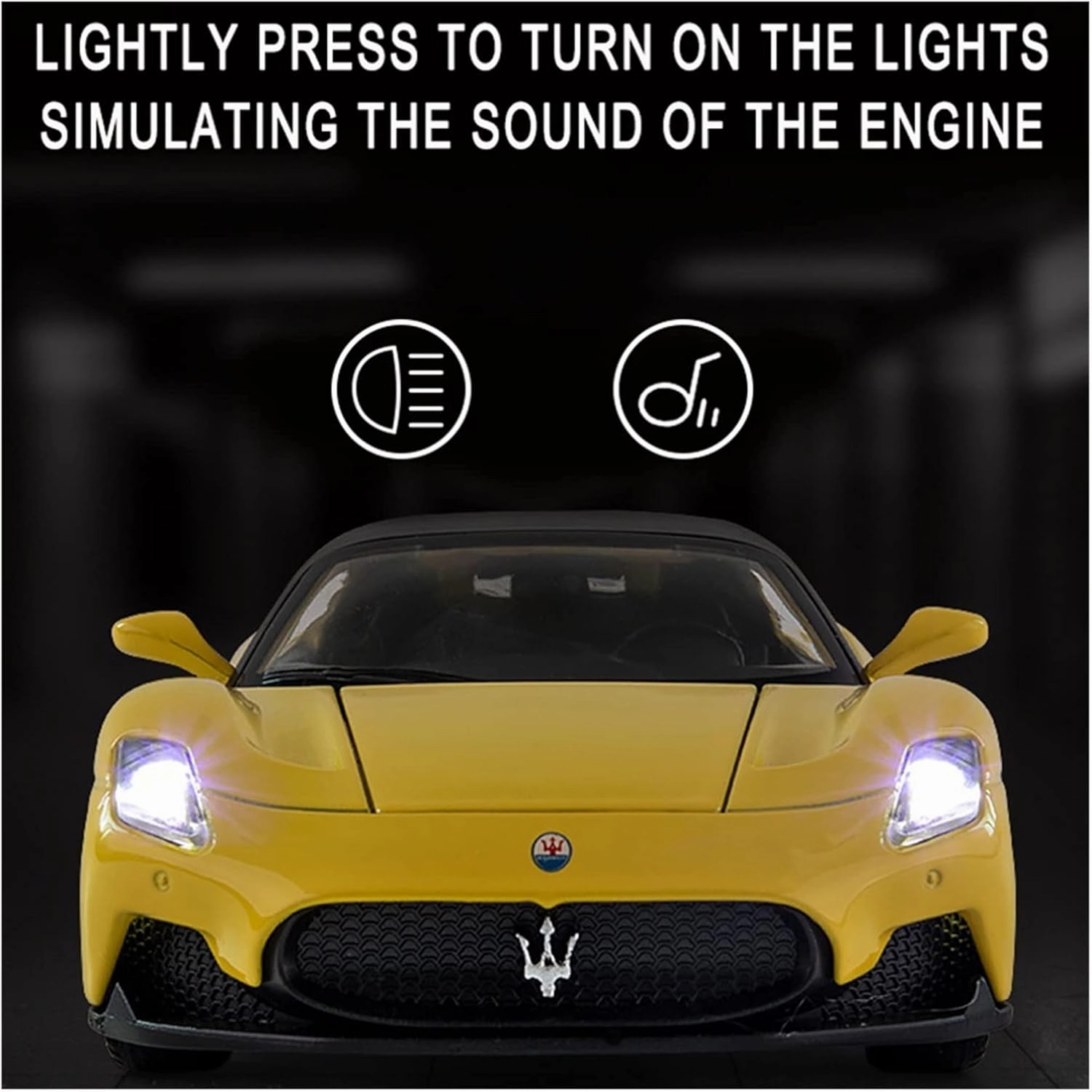Toy car Model 1:32 Diecast Alloy Model Car for Maserati MC20 Supercar Ornaments Gifts for Children (Color : Red)