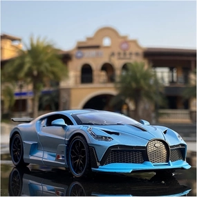 Toy car Model 1:32 for Bugatti Veyron Divo Alloy Car Model Diecasts for Children Gifts Boy Toy (Color : Blue)