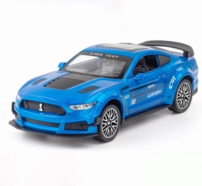 Toy car Model 1:32 for Ford Mustang Shelby GT500 Alloy Car Model Diecasts Toy Sound and Light Car Toy Model Gift (Color : F6)