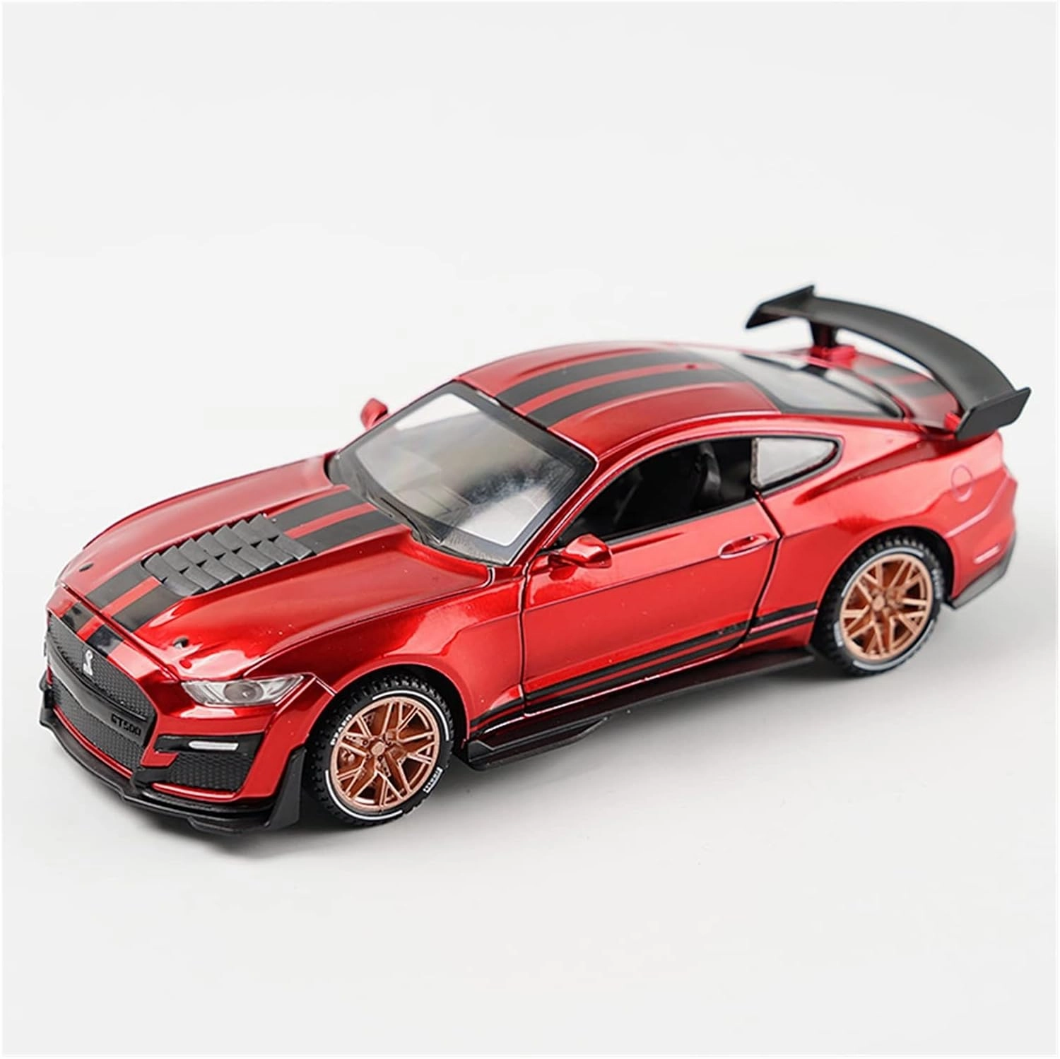 Toy car Model 1/32 for Ford Mustang Shelby GT500 Alloy Car Model Toy Car Fast and Furious Car Collection Boys Gift (Color : Red)