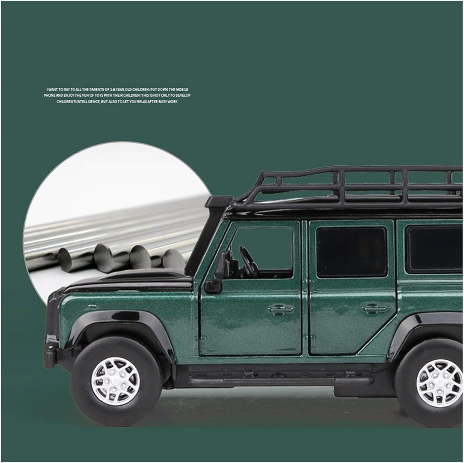 Toy car Model 1:32 for Land Rover Defender Alloy Car Model Diecasts Off-Road Toy Collection (Color : C3)