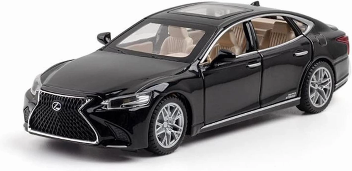 Toy car Model 1:32 for Lexus LS500H Metal Toy Alloy Car Model Diecasts Toys for BOY (Color : Black)