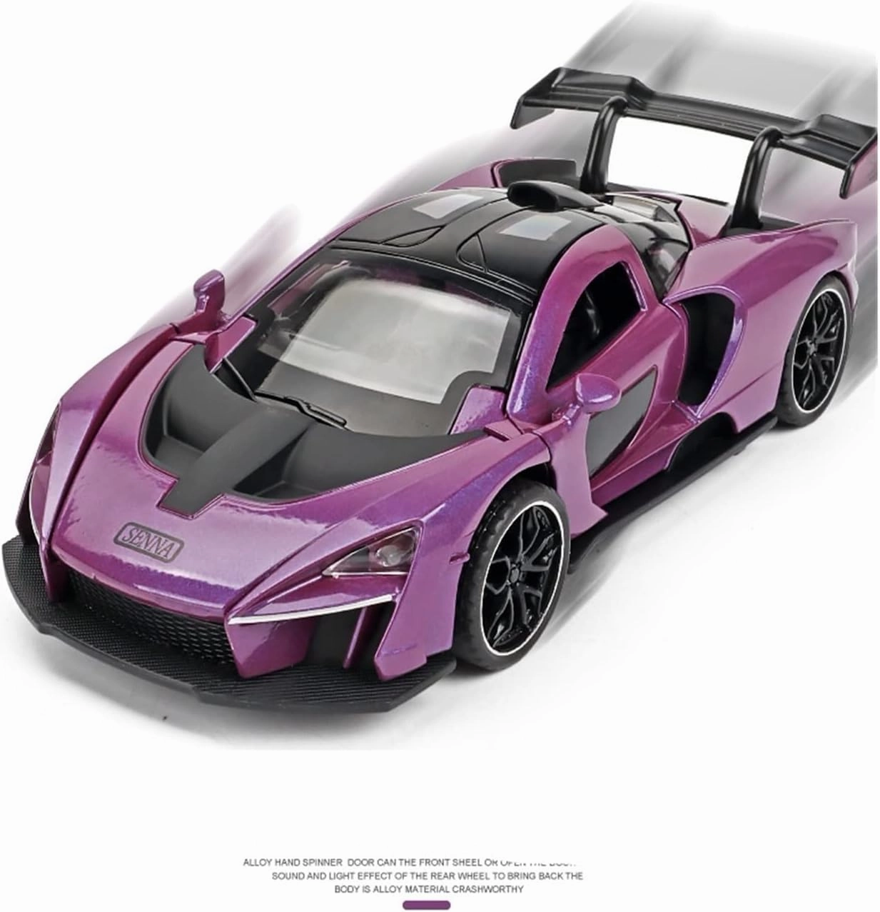 Toy car Model 1/32 for McLaren Senna Alloy Racing Car Model Diecast Toys Vehicles Kids Birthday Gift (Color : White)