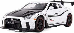 Toy car Model 1:32 for Nissan GTR R35 R34 Racing Car Model Kids Toys Car Diecast Toy Sound and Light Boys Gift (Color : A1)