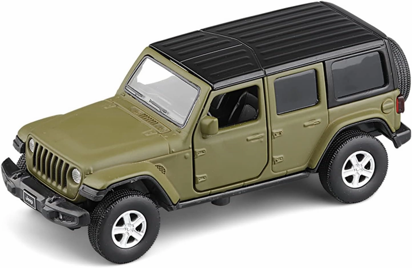 Toy car Model 1:36 for Jeeps Sahara Wrangler Simulation Car Model Alloy Toys Collection Gift Car Kids (Color : Green)