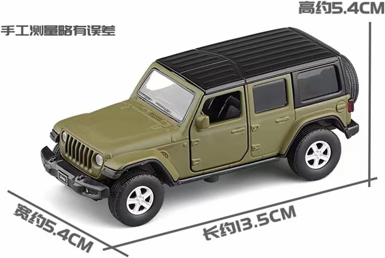 Toy car Model 1:36 for Jeeps Sahara Wrangler Simulation Car Model Alloy Toys Collection Gift Car Kids (Color : Green)