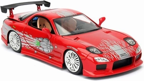 Toy car Model for JADA 1:24 Mazda RX7 Supercar Toy Alloy Car Diecasts Toy Car Model Toys for Children (Color : Red)