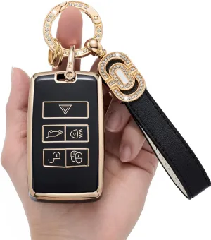 TPU Key Fob Case Cover Suitable for Land Rover Discovery, Range Rover, Defender 2018 2019 2020 2021 2022 Smart Key Fob