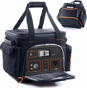 Travel Carrying Case Compatible with Jackery 500, Portable Power Station Storage Case with Water- proof Bottom and Pocket for Jackery Accessories, Storage Bag Only