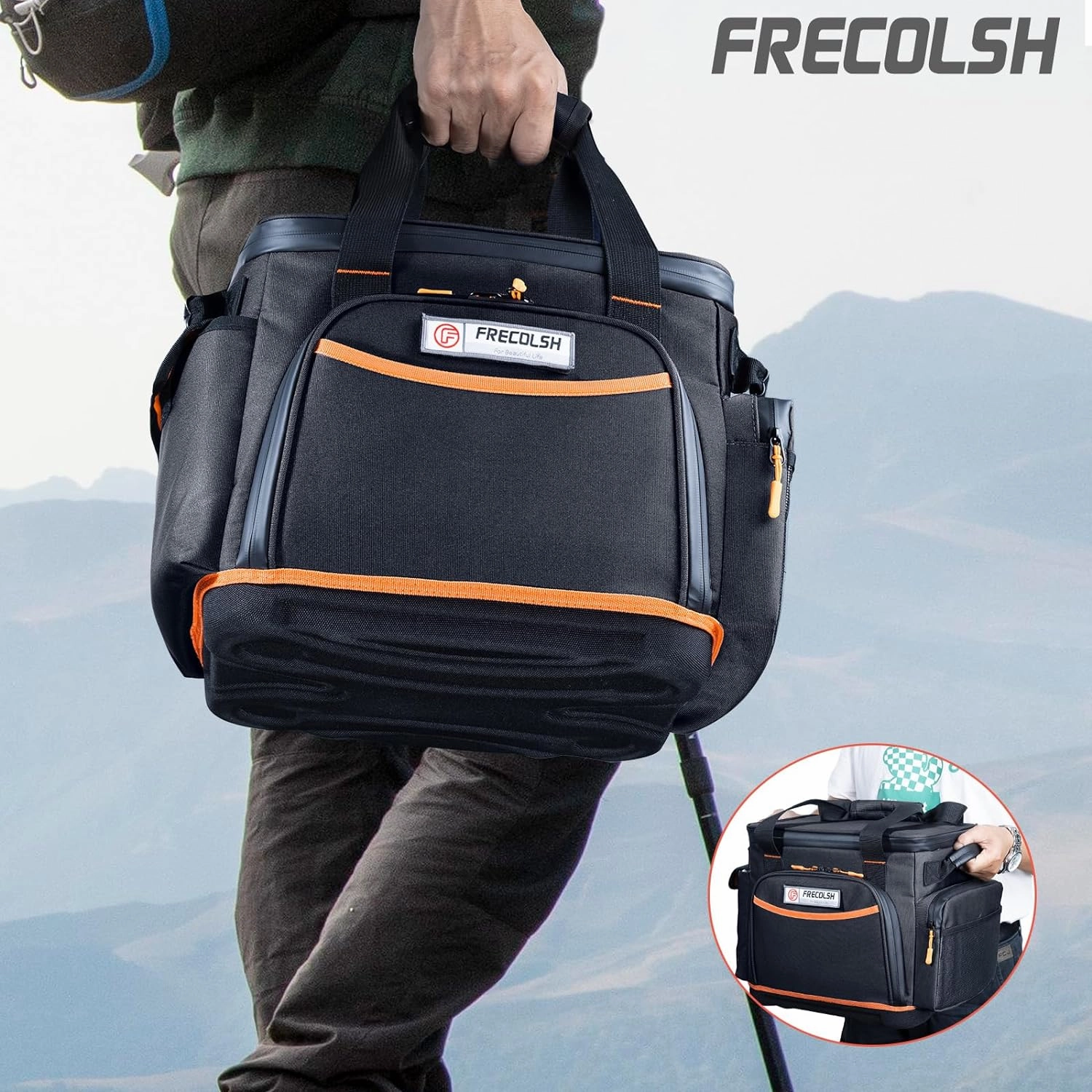Travel Carrying Case Compatible with Jackery 500, Portable Power Station Storage Case with Water- proof Bottom and Pocket for Jackery Accessories, Storage Bag Only