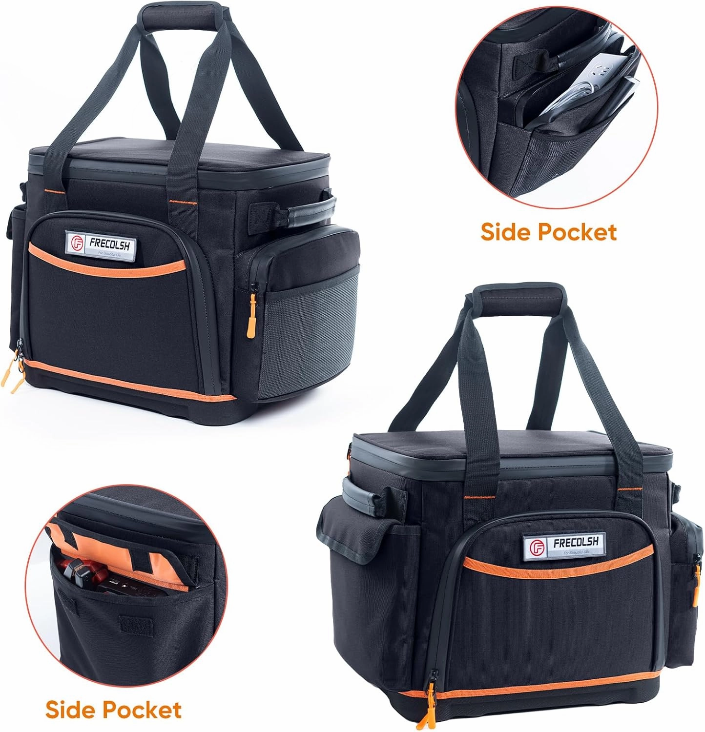 Travel Carrying Case Compatible with Jackery 500, Portable Power Station Storage Case with Water- proof Bottom and Pocket for Jackery Accessories, Storage Bag Only