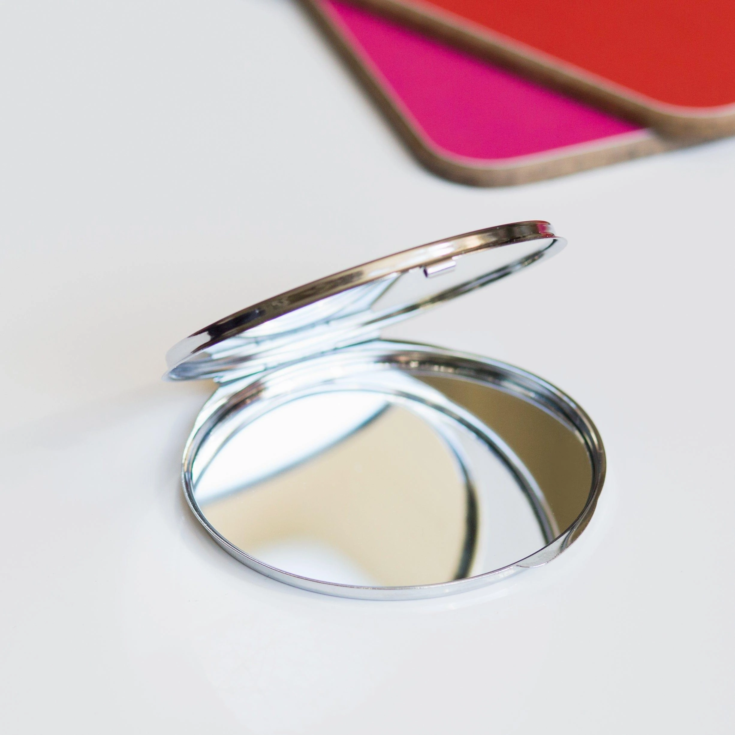 Tropical Leaf Monogram Compact Mirror