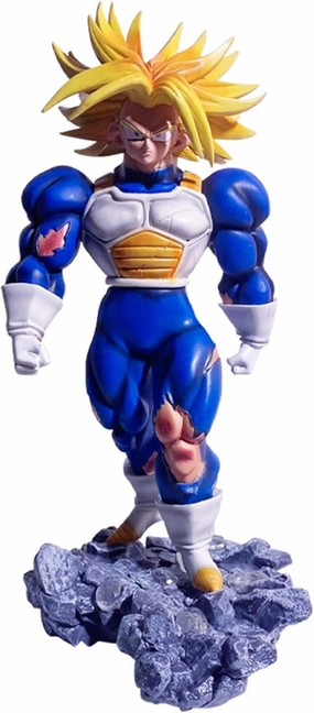 Trunks Figure,Trunks Anime Statues Figurine PVC Action Figure with LED Light Collection Home Decor Gift Model Toys Anime Figure Birthday Gift 13.1 Inch