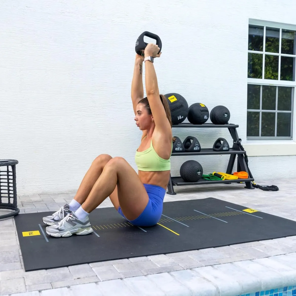 TRX YBell Neo Series 3-in-1 Kettlebell, Dumbbell and Push Up Bar Workout Equipment | Commercial Grade Neoprene Coated Surface | Perfect for Strength Training & Conditioning Workouts