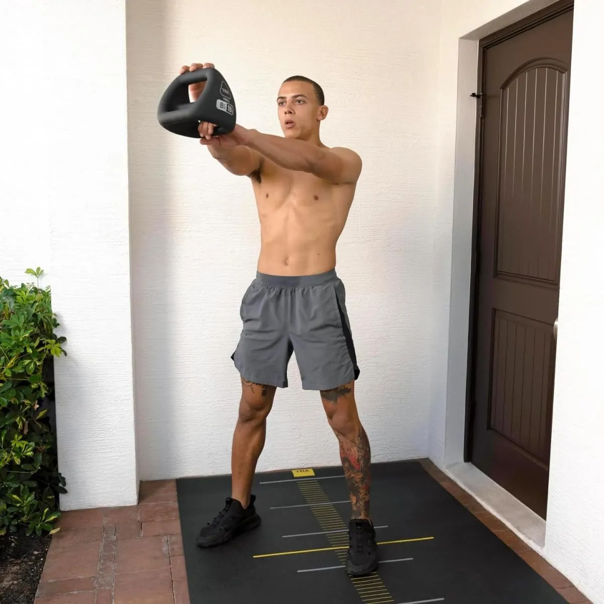 TRX YBell Neo Series 3-in-1 Kettlebell, Dumbbell and Push Up Bar Workout Equipment | Commercial Grade Neoprene Coated Surface | Perfect for Strength Training & Conditioning Workouts