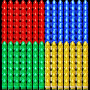 Tuanse 300 Pieces Finger Lights Light up Party Favors Finger Flashlights LED Finger Lights Glow Rings LED Party Favors Glow in the Dark for Birthday Wedding Party, 4 Colors(Red, Blue, Green, Yellow)