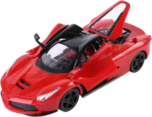 Turbo Racer Remote-Controlled Car – Ultra-Fast Electric RC Vehicle, 1:16 Scale Model, Powerful Dual Motors, Long-Lasting Rechargeable Battery, Remote Operated Doors for Racing Enthusiasts