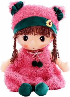 Tvoip Lovely Phyllis Creative Birthday Gift for Children's Toy Dolls Plush Toys 17.7 inches (Pink)