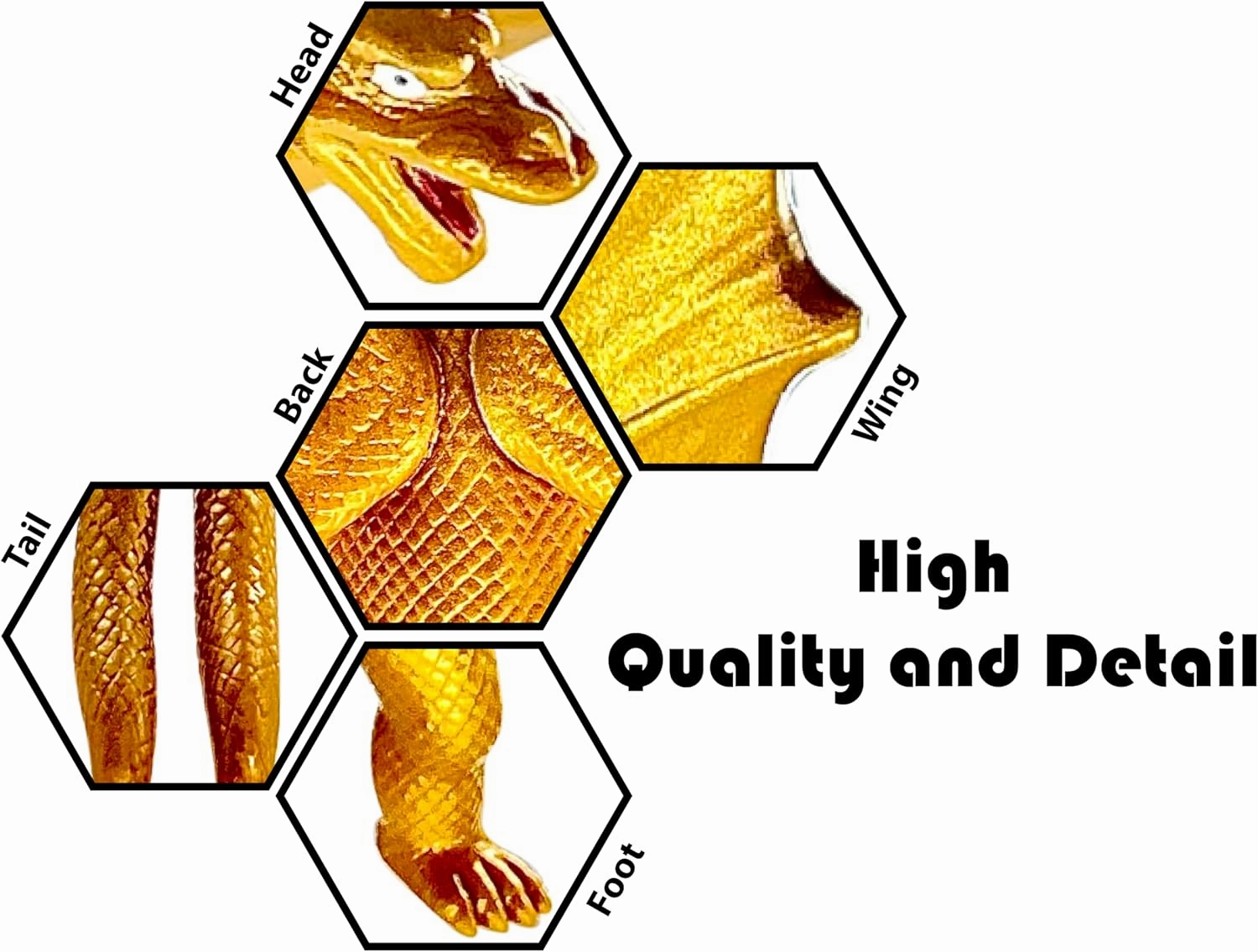TwCare King Ghidorah, 1964 Movie Series Movable Joints King of The Monsters Dinosaur Action Figures, Travel Bag