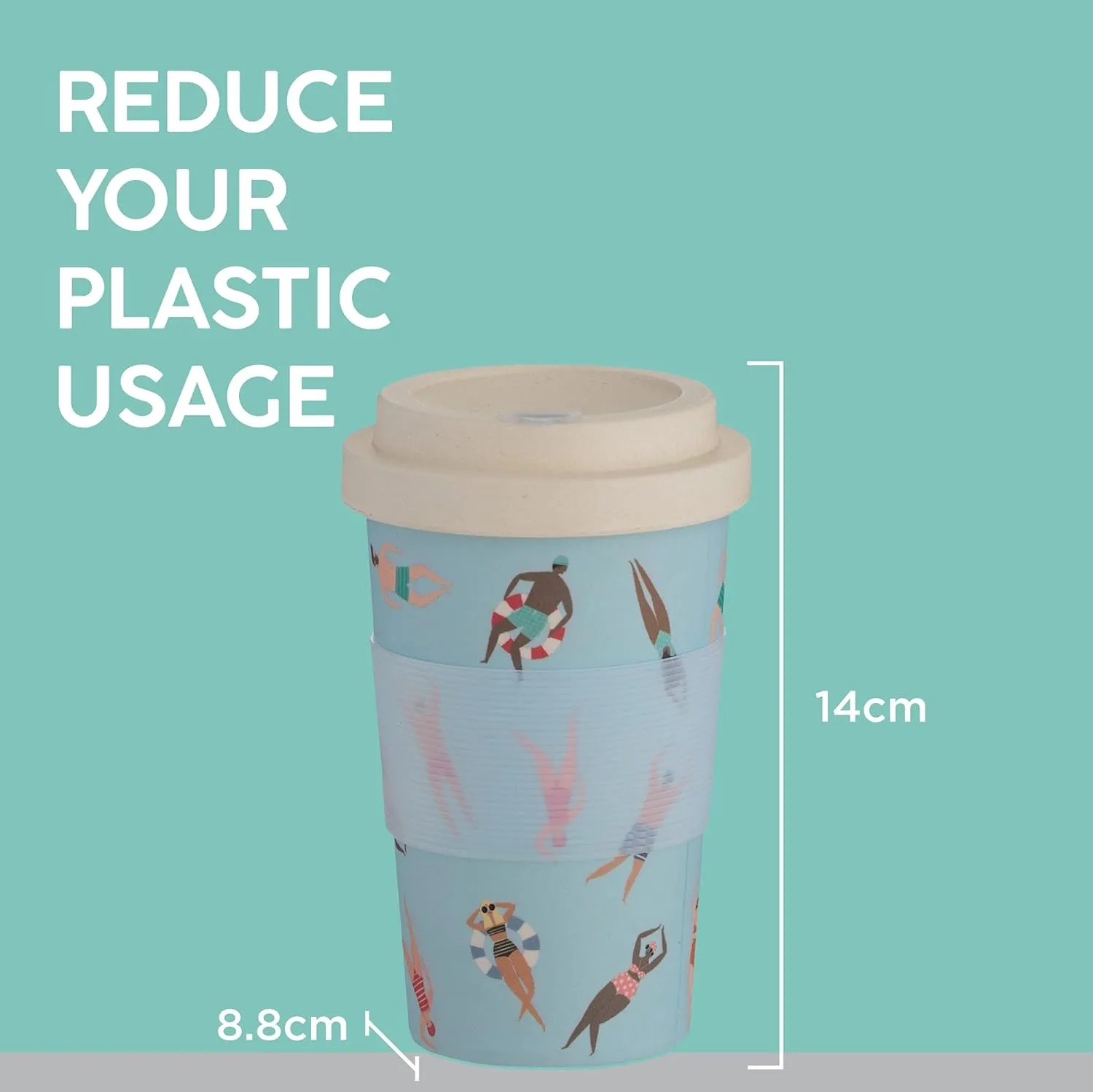 Typhoon PURE Collection | 12.8oz Bamboo Travel Mug - Active