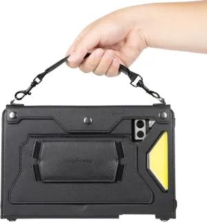 Ulefone Armor Pad 4 Ultra Tablet Carry Case Armor Holster Pro, 4-in-1 Multi-Purpose, Portable Carrying Holster Case with Kickstand, Hand Strap, Shoulder Strap for Armor Pad 4 Ultra Rugged Tablet