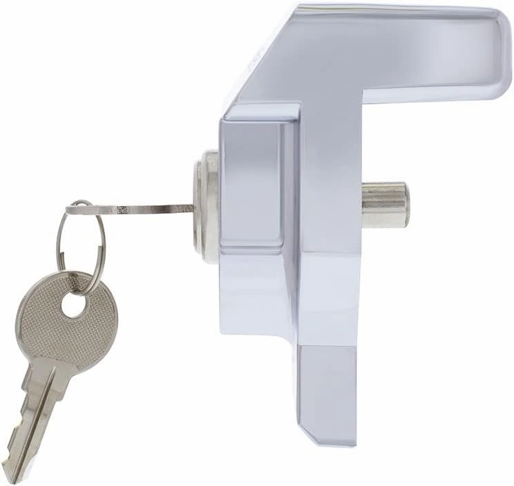 United Pacific 90618 Heavy-Duty Aluminum Glad Hand Lock, Keyed Alike (KA), Durable Lock Cylinder, Trailer Lockout Device – 1 Unit w/2 Keys - Chrome