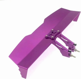Upgrade Parts Compatible with Wltoys 144001 124019 124017 Metal Tail Wing Accessories for LC Racing L6147 1/14 RC Car Accessories (Color: 2)