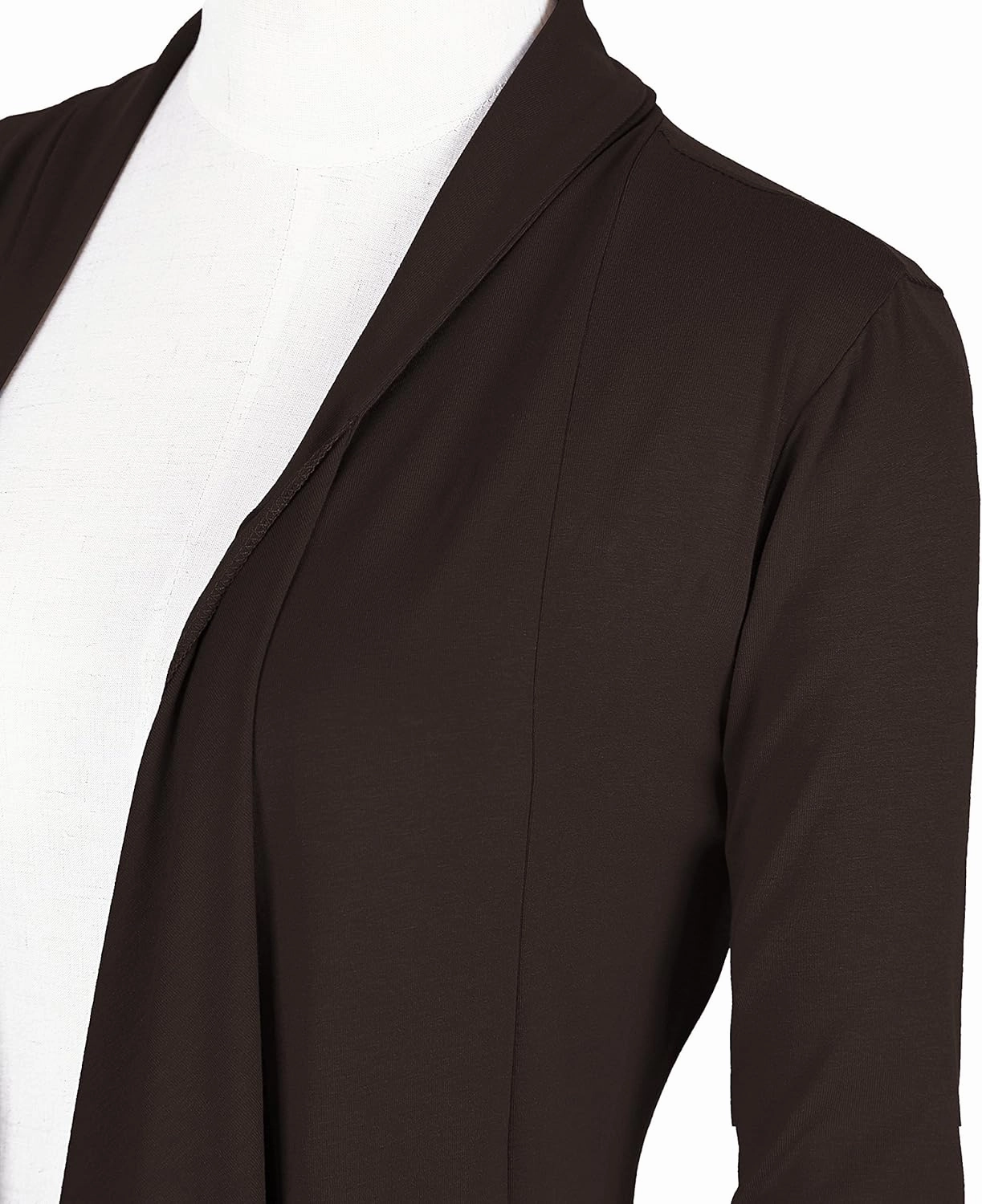 Urban CoCo Women's Drape Front Open Cardigan Long Sleeve Irregular Hem