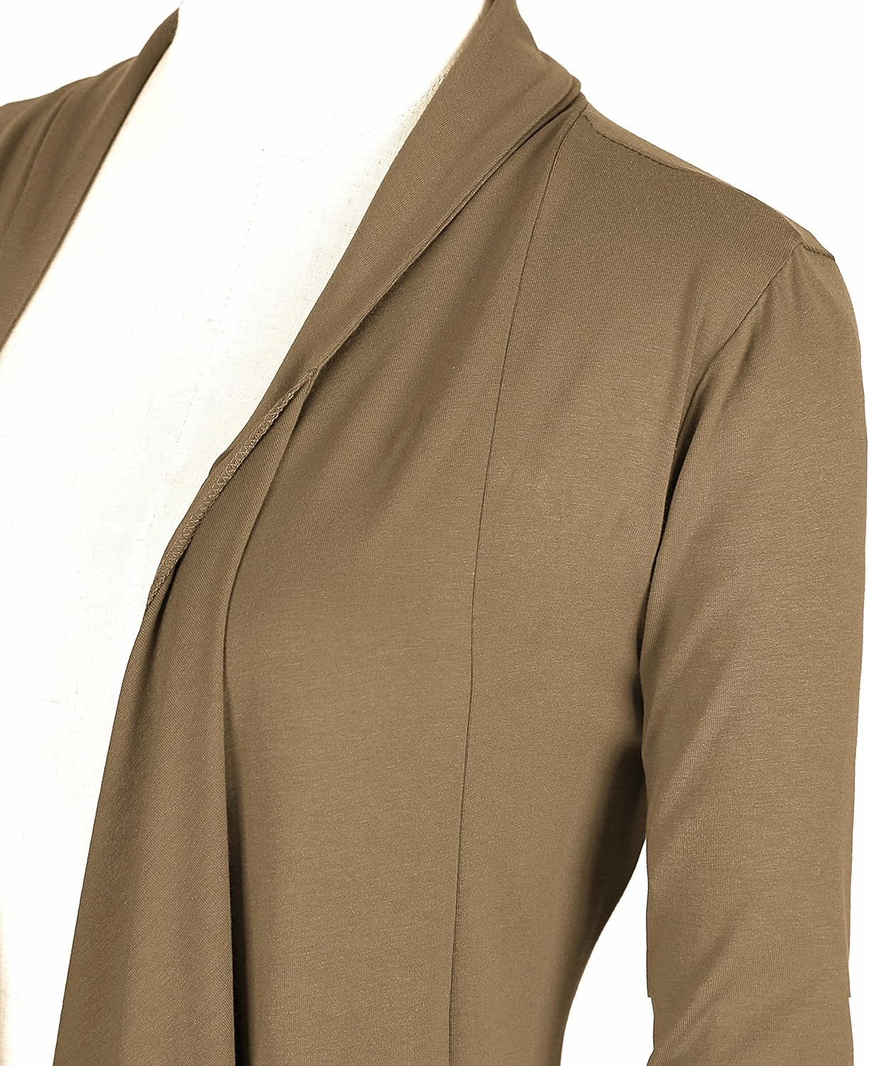 Urban CoCo Women's Drape Front Open Cardigan Long Sleeve Irregular Hem