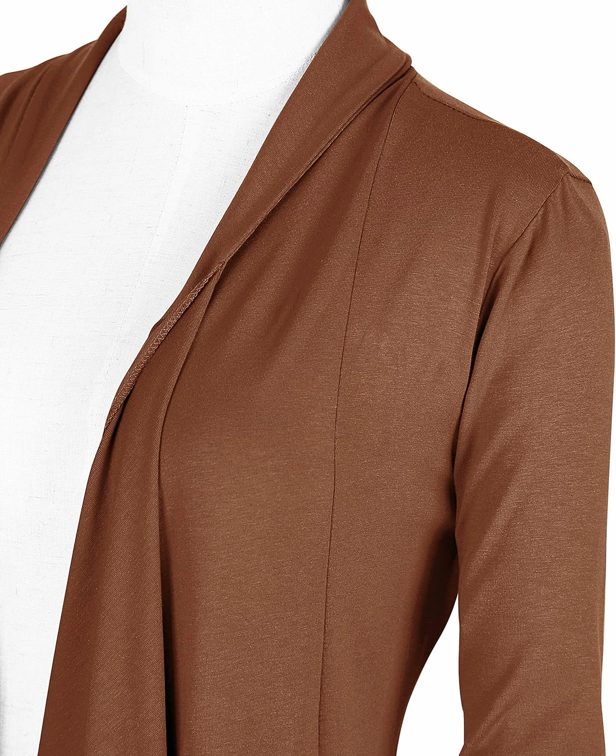 Urban CoCo Women's Drape Front Open Cardigan Long Sleeve Irregular Hem