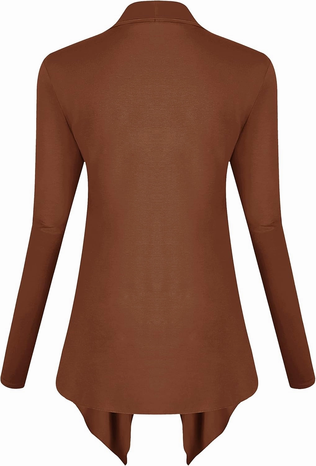Urban CoCo Women's Drape Front Open Cardigan Long Sleeve Irregular Hem