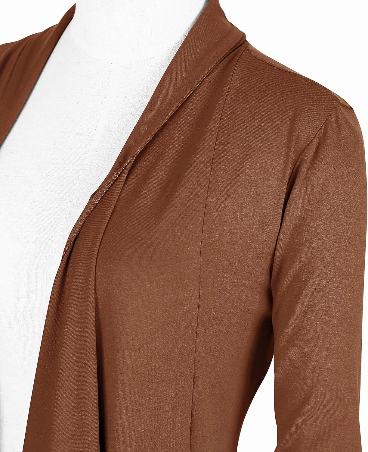 Urban CoCo Women's Drape Front Open Cardigan Long Sleeve Irregular Hem