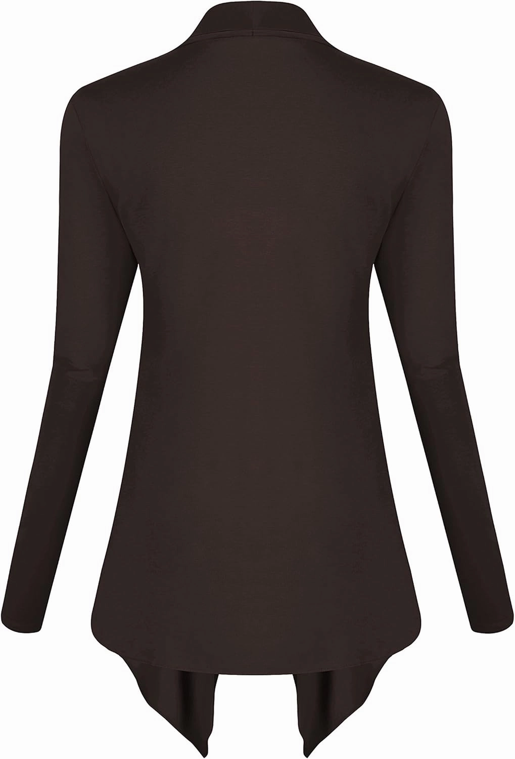 Urban CoCo Women's Drape Front Open Cardigan Long Sleeve Irregular Hem