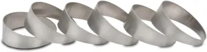 Vibrant Power 13525 Pie Cuts, CP1 Titanium, Natural, 2.50 in. Outside Diameter, 2.50 in. Centerline Radius, 15 degree per cut, Set of 6