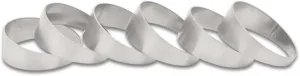 Vibrant Power 13635 Pie Cuts, 304 Stainless Steel, Natural, 3.50 in. Outside Diameter, 3.00 in. Centerline Radius, 15 degree per cut, Set of 6
