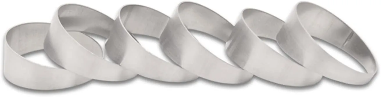 Vibrant Power 13635 Pie Cuts, 304 Stainless Steel, Natural, 3.50 in. Outside Diameter, 3.00 in. Centerline Radius, 15 degree per cut, Set of 6