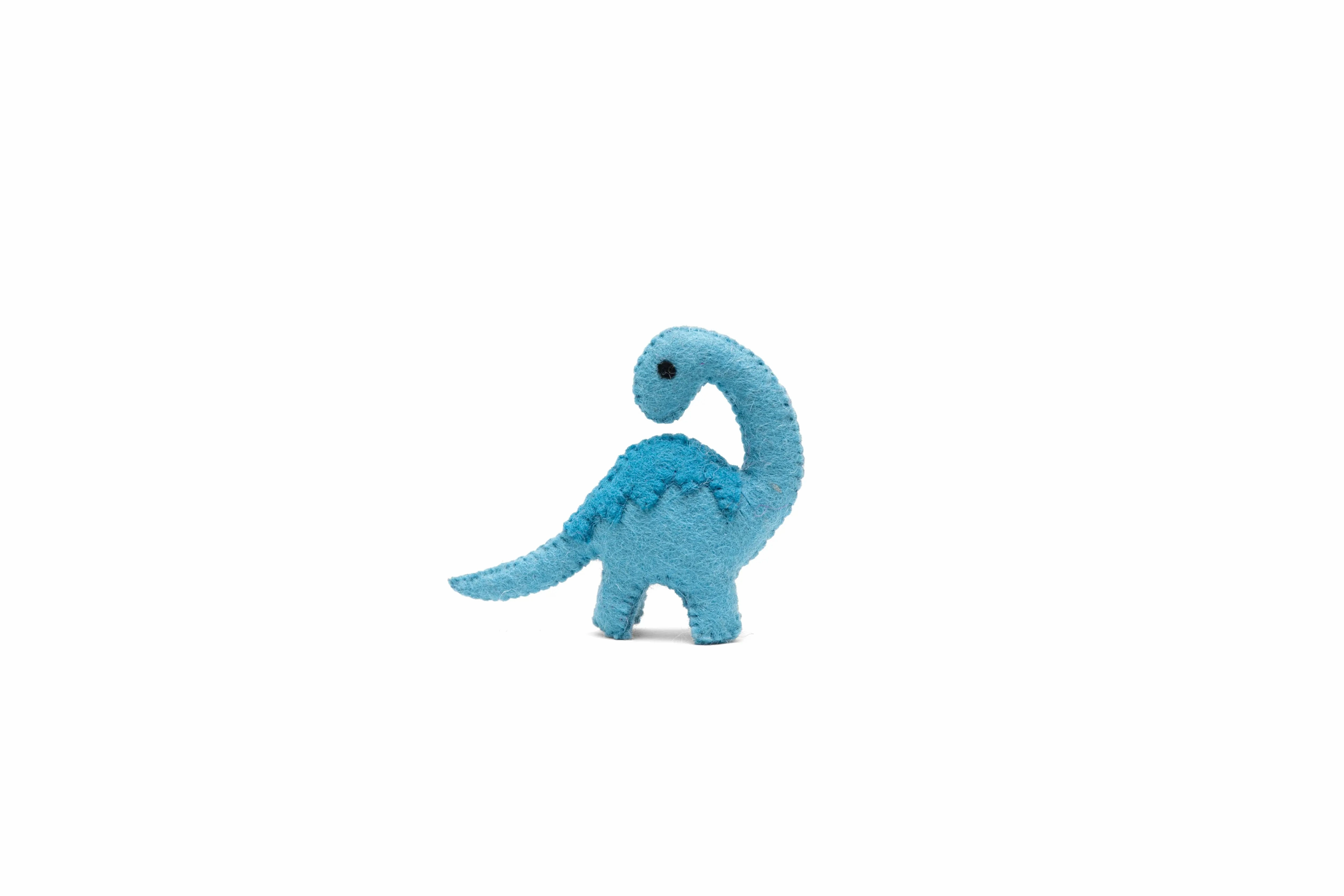 Vibrant Blue Dinosaur Felt Toy Felt Toy - 6 pcs different color