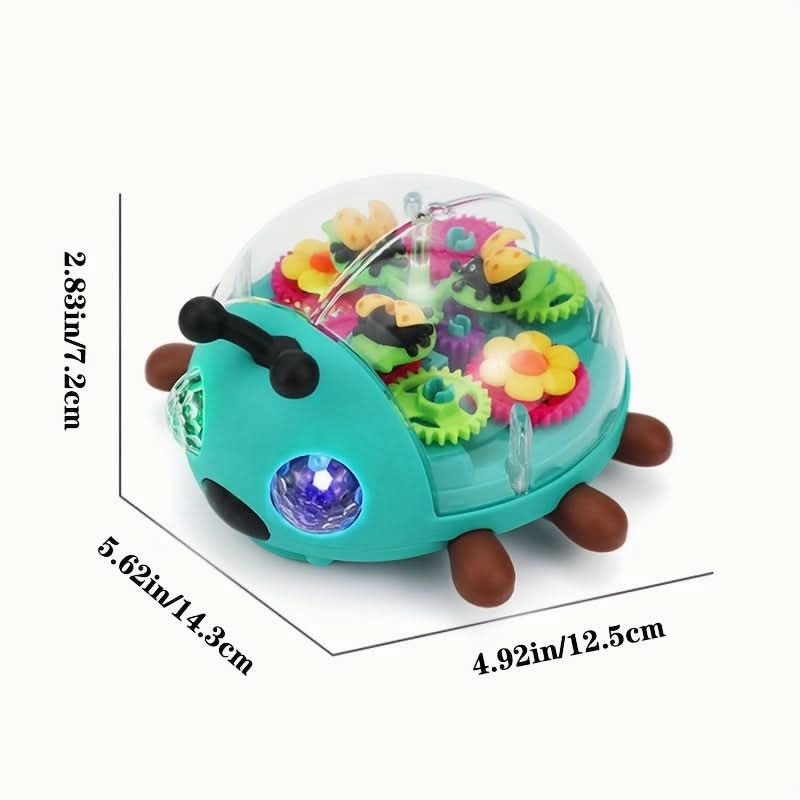 Vibrant Glow-in-the-Dark Beetle Toy Car – Music-Activated LED Lights