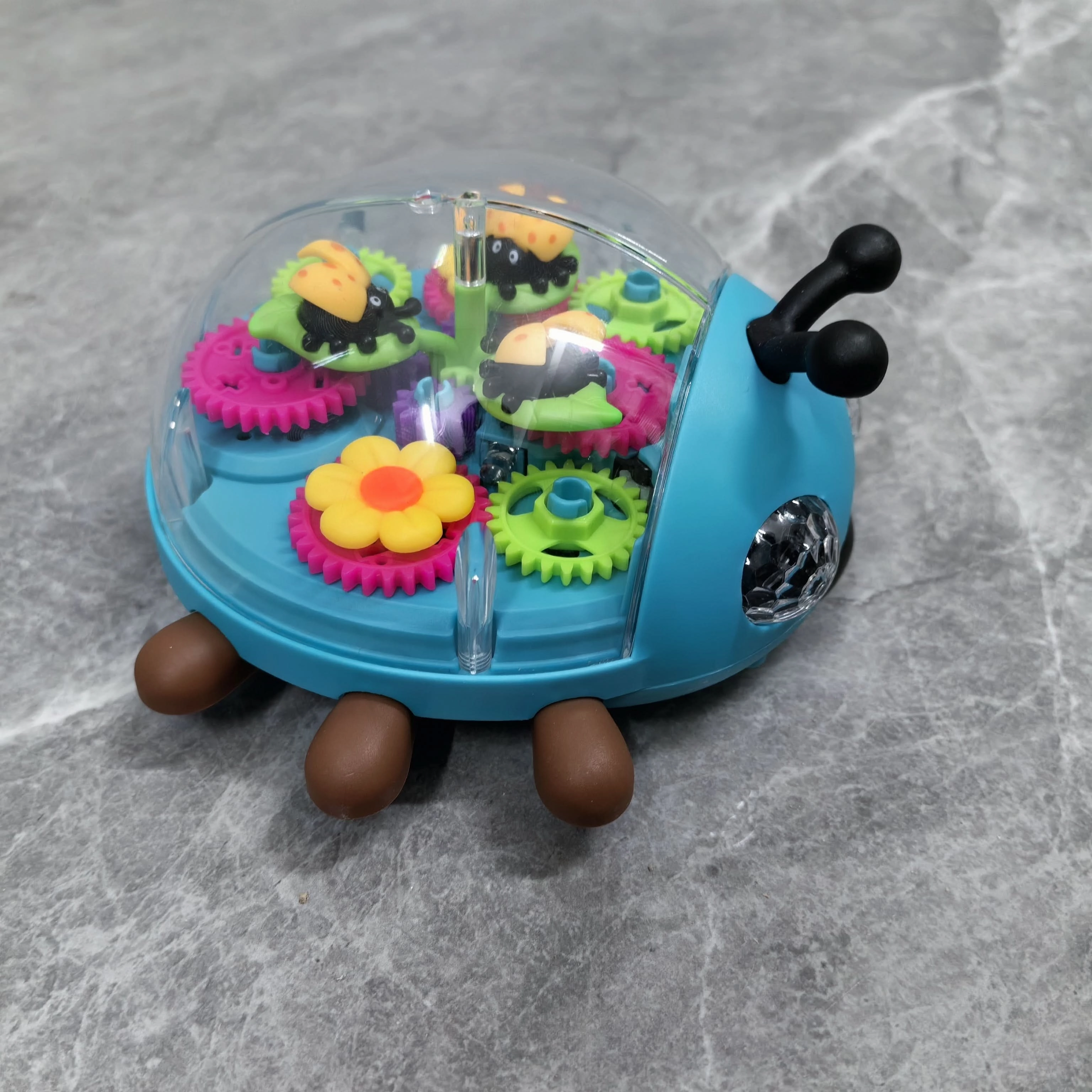 Vibrant Glow-in-the-Dark Beetle Toy Car – Music-Activated LED Lights