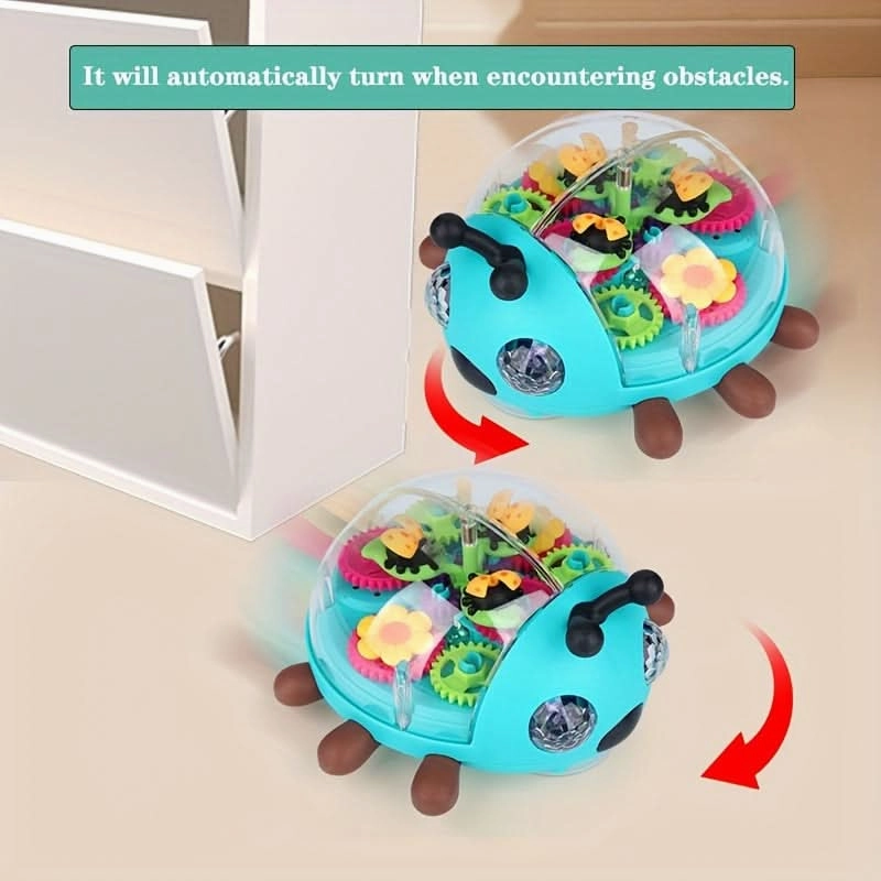 Vibrant Glow-in-the-Dark Beetle Toy Car – Music-Activated LED Lights