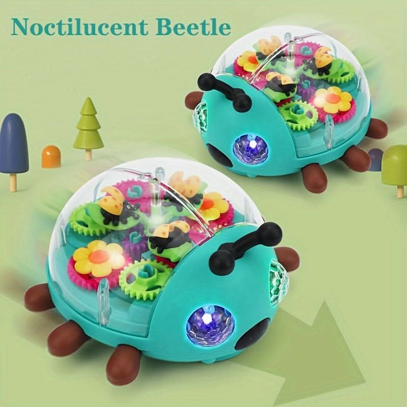 Vibrant Glow-in-the-Dark Beetle Toy Car – Music-Activated LED Lights