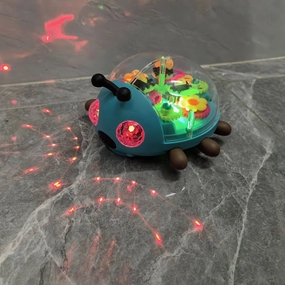 Vibrant Glow-in-the-Dark Beetle Toy Car – Music-Activated LED Lights