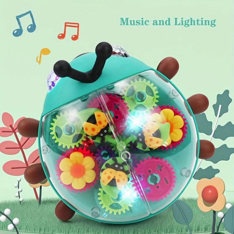 Vibrant Glow-in-the-Dark Beetle Toy Car – Music-Activated LED Lights