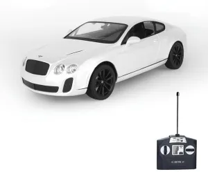 Vinie Remote Control Car for Boys, RC Cars Bentley GT Supersport, 1:14 Scale Officially Licensed Kids Toys, Drift Car with Cool Led Lights, 4 5 6 7 8 9 10 11 12 Year Old Boy Birthday Gift (White)