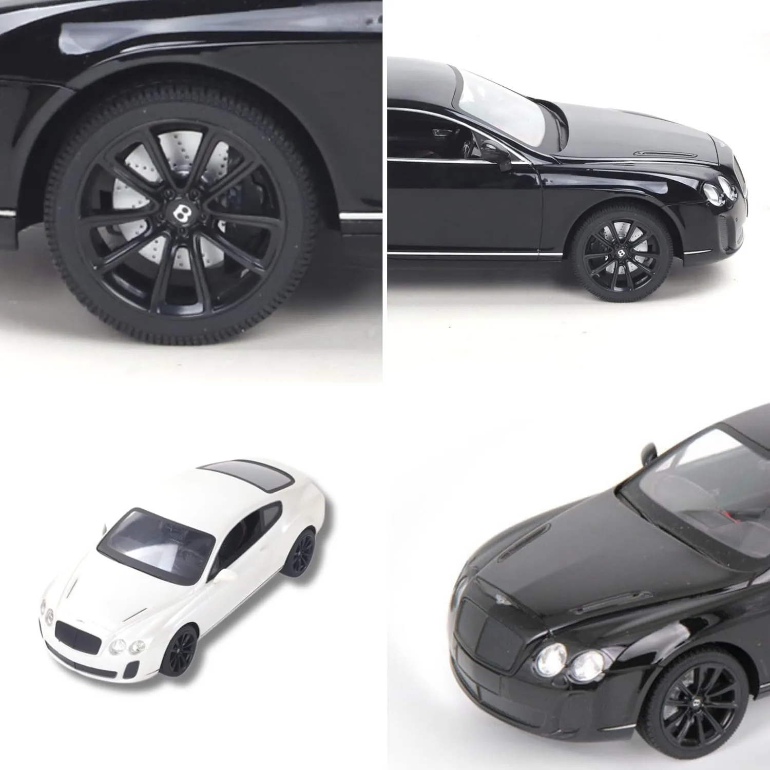 Vinie Remote Control Car for Boys, RC Cars Bentley GT Supersport, 1:14 Scale Officially Licensed Kids Toys, Drift Car with Cool Led Lights, 4 5 6 7 8 9 10 11 12 Year Old Boy Birthday Gift (White)