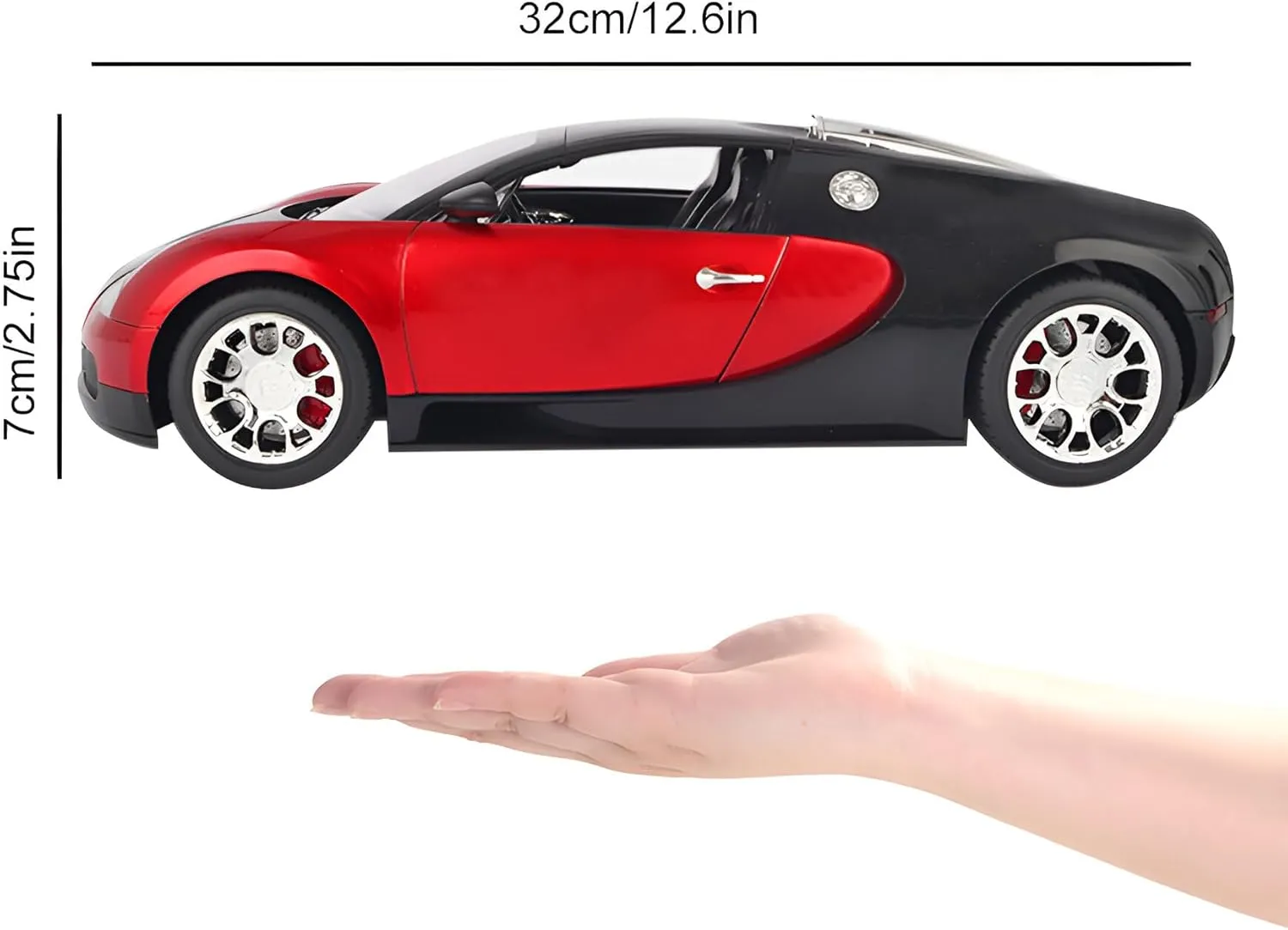 Vinie Remote Control Car for Boys, RC Cars Bugatti Veyron, 1:14 Scale Officially Licensed Kids Toys, Drift Car with Cool Led Lights, 4 5 6 7 8 9 10 11 12 Year Old Boy Birthday Gift (Blue)