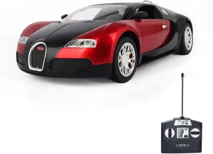 Vinie Remote Control Car for Boys, RC Cars Bugatti Veyron, 1:14 Scale Officially Licensed Kids Toys, Drift Car with Cool Led Lights, 4 5 6 7 8 9 10 11 12 Year Old Boy Birthday Gift (Red)
